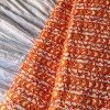 ORANGE LINES KANTHA LONG STRAIGHT KURTI