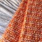ORANGE LINES KANTHA LONG STRAIGHT KURTI
