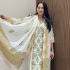 WHITE FLORAL COTTON SUIT SET 