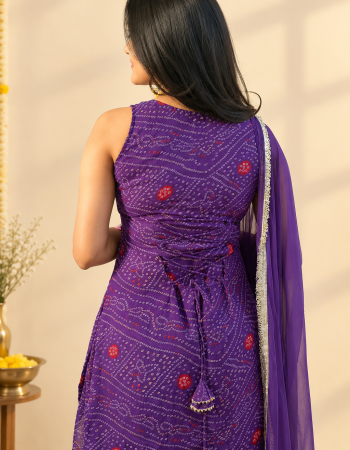 BANDHEJ SHARARA SUIT SET