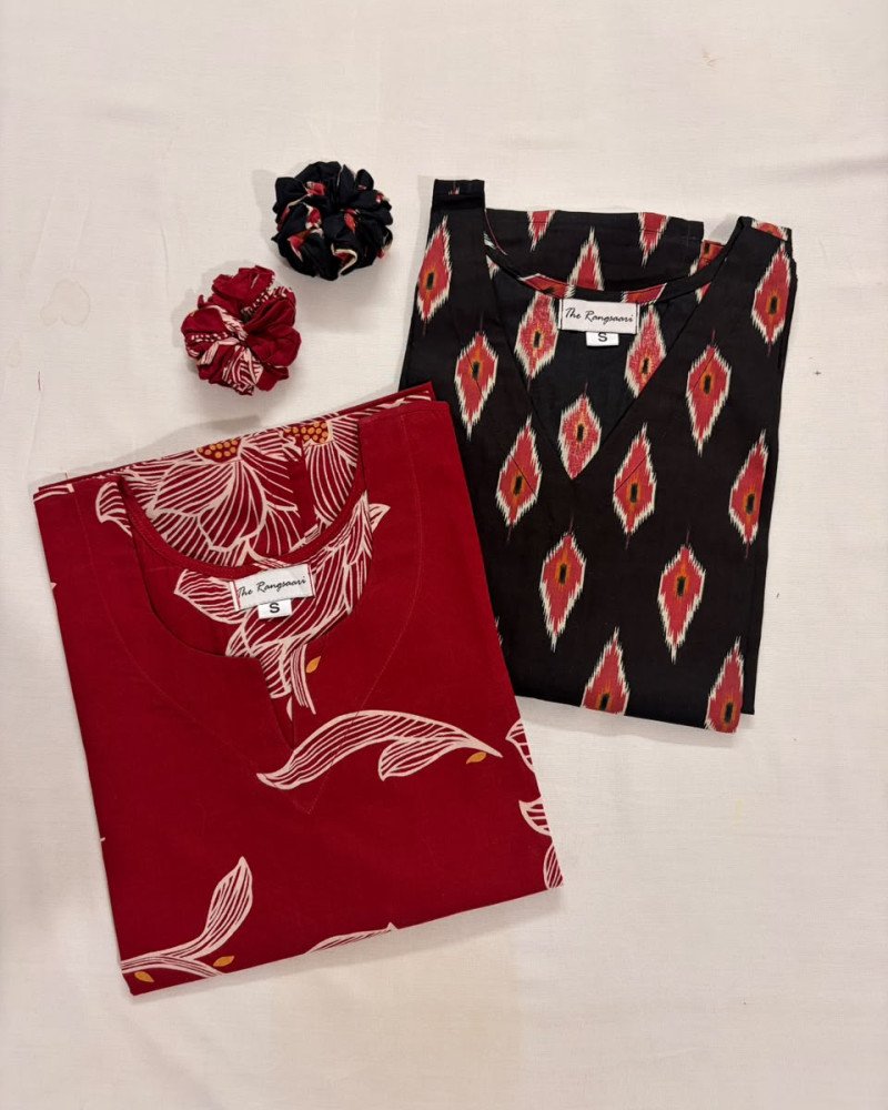 COMBO OF 2 LONG STRAIGHT KURTIS(S)