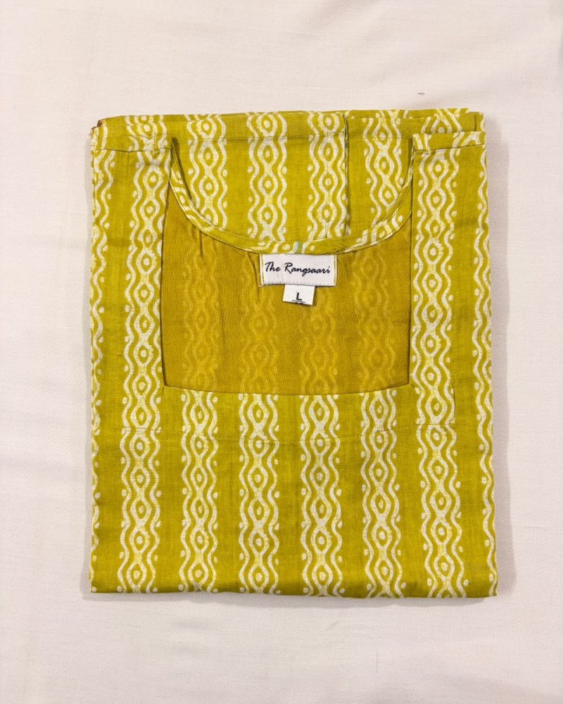 LEMON LONG KURTI (L)
