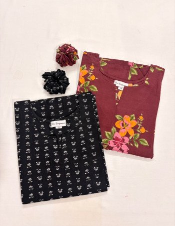 COMBO OF 2 LONG STRAIGHT KURTIS(M)