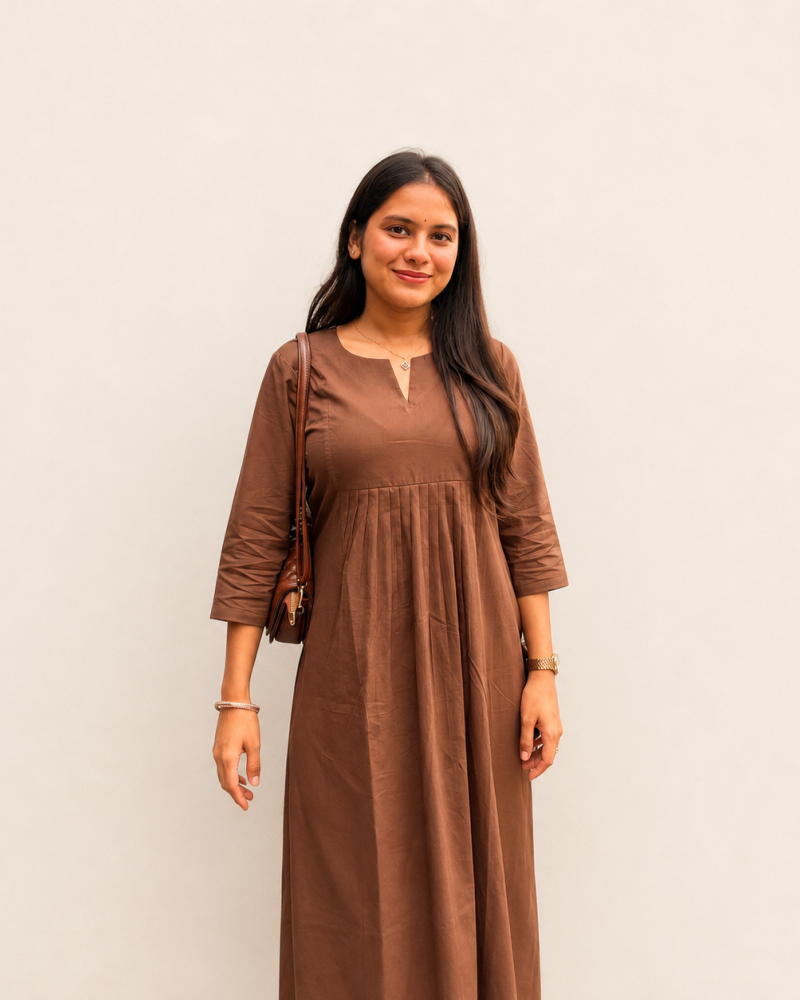 SOLID BROWN ALIA CUT SET