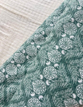 PASTEL GREEN FLORAL SHORT STRAIGHT KURTI