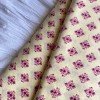 CREAM PURPLE DIAMOND LONG STRAIGHT KURTI