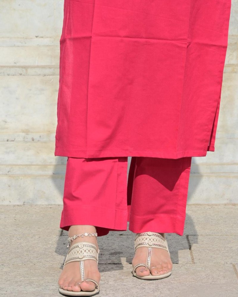 SOLID RANI COTTON SUIT SET 