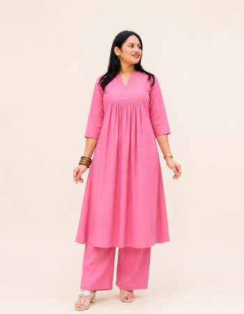 SOLID PINK ALIA CUT SET