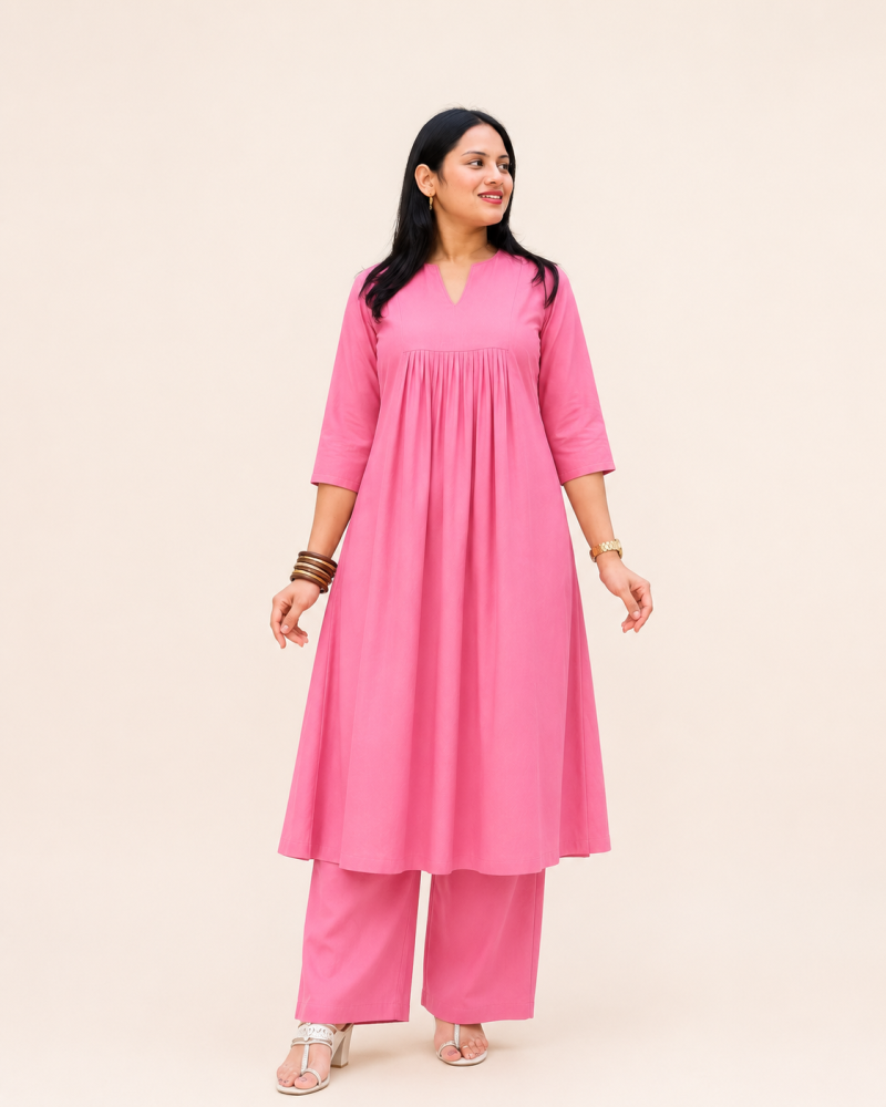 SOLID PINK ALIA CUT SET