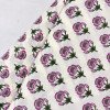 WHITE PINK FLOWER LONG STRAIGHT KURTI