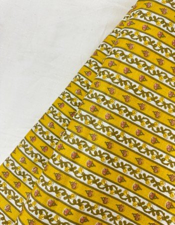 MUSTARD STRIPES KURTA BOTTOM SET