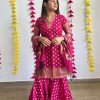 RANI CHANDERI GHARARA SET