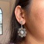 KOLHAPURI 925 HALLMARKED SILVER EARRINGS