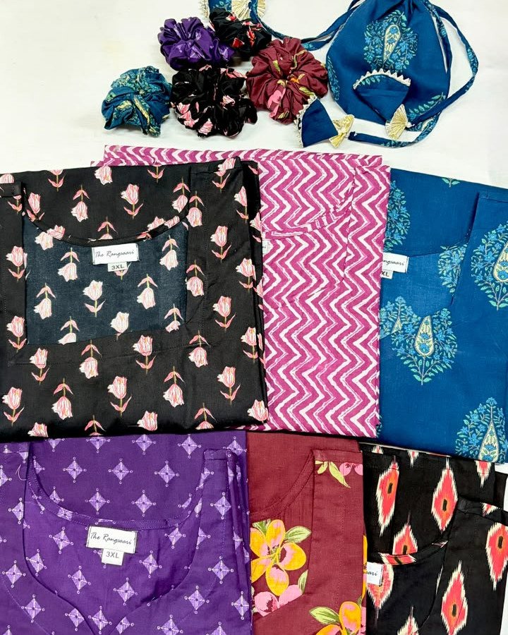 COMBO OF 5 SHORT STRAIGHT KURTIS