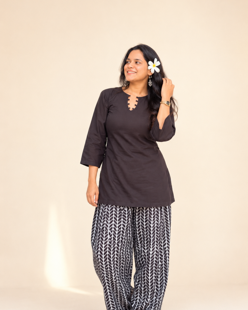 SOLID BLACK FARSI SET