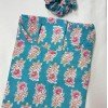 BLUE FLORAL MOTIF LONG STRAIGHT KURTI