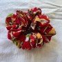 RED FLORAL SCRUNCHY