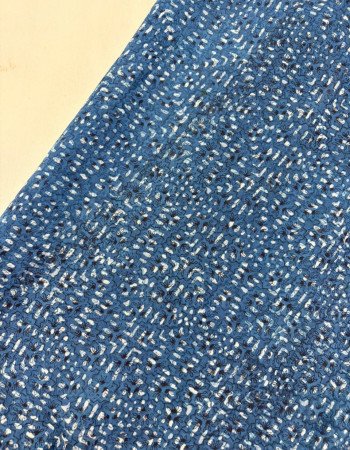 INDIGO DOTS HANDBLOCK LONG STRAIGHT KURTI
