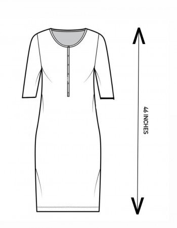 DARK PEACH LITTLE MOTIFS LONG STRAIGHT KURTI