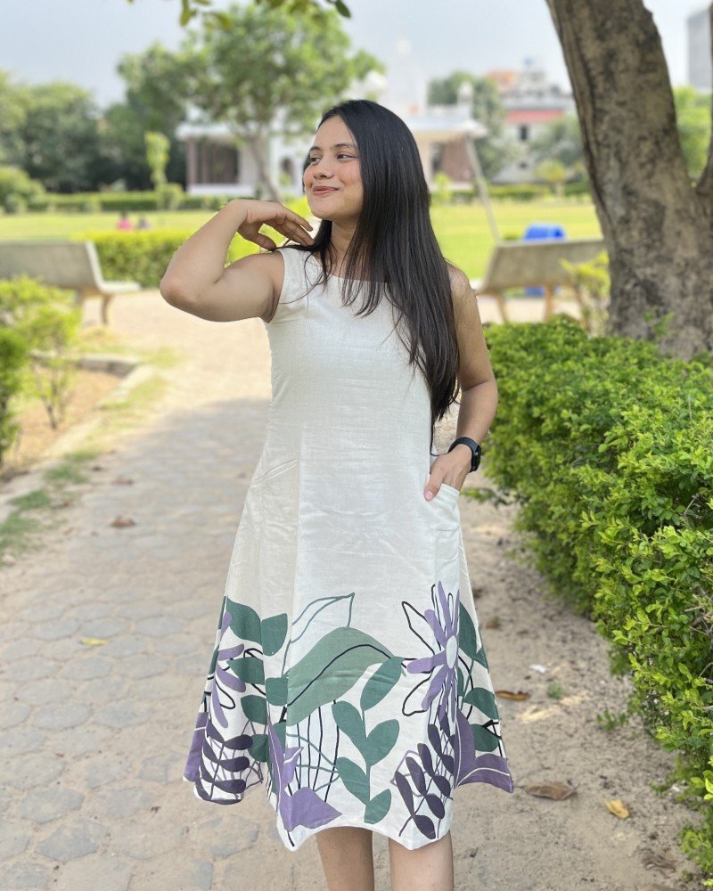 AMBER FLORAL MIDI DRESS 
