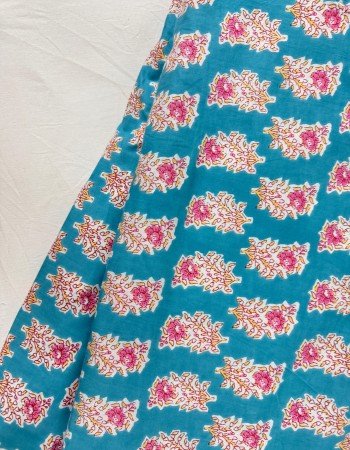 BLUE FLORAL MOTIF NIGHT SET