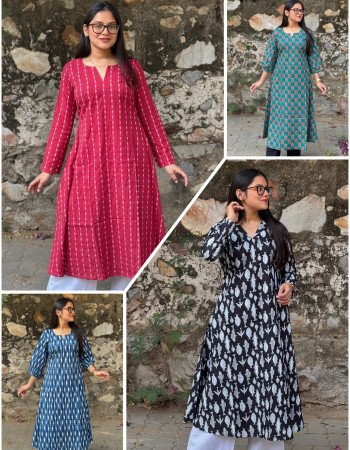 COMBO OF 5 A LINE KURTIS