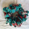 TURQOUISE FLORAL SCRUNCHY
