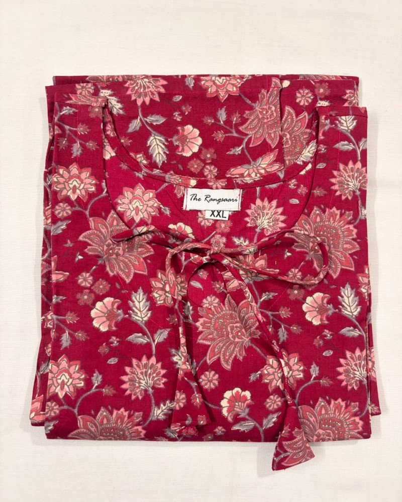 MAGENTA LONG KURTI (XL)