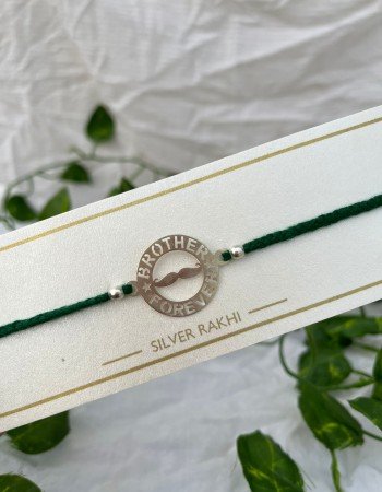 SILVER 925 HALLMARKED BROTHER FOREVER RAKHI 