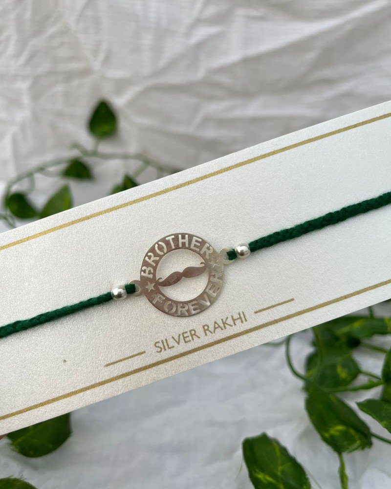 SILVER 925 HALLMARKED BROTHER FOREVER RAKHI 