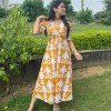YELLOW ORCHID ROSE DRESS