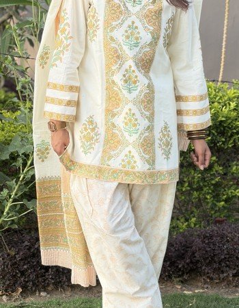 YELLOW WHITE FARSI SET 