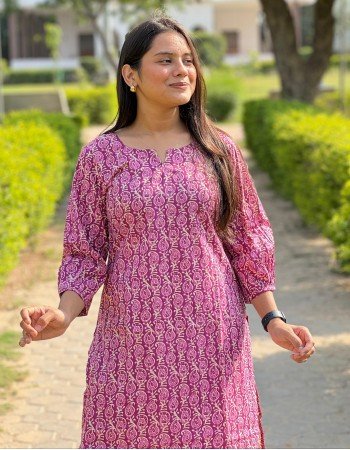 PURPLE PAISELY MOTIF KURTA PANT SET