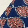 BLUE MAROON MOTIF SHORT STRAIGHT KURTI