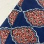 BLUE MAROON MOTIF NIGHT SET