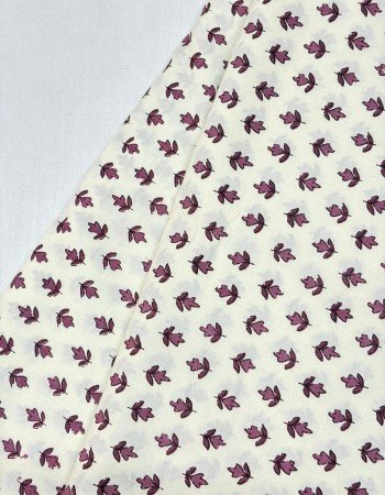 WHITE PURPLE LITTLE  MOTIF NIGHT SET