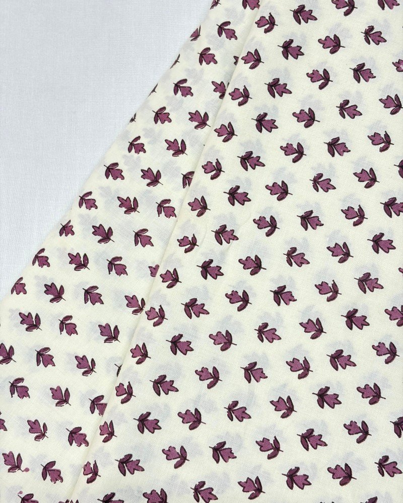 WHITE PURPLE LITTLE  MOTIF NIGHT SET