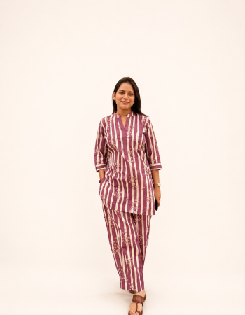 PURPLE LINING CO-ORD SET