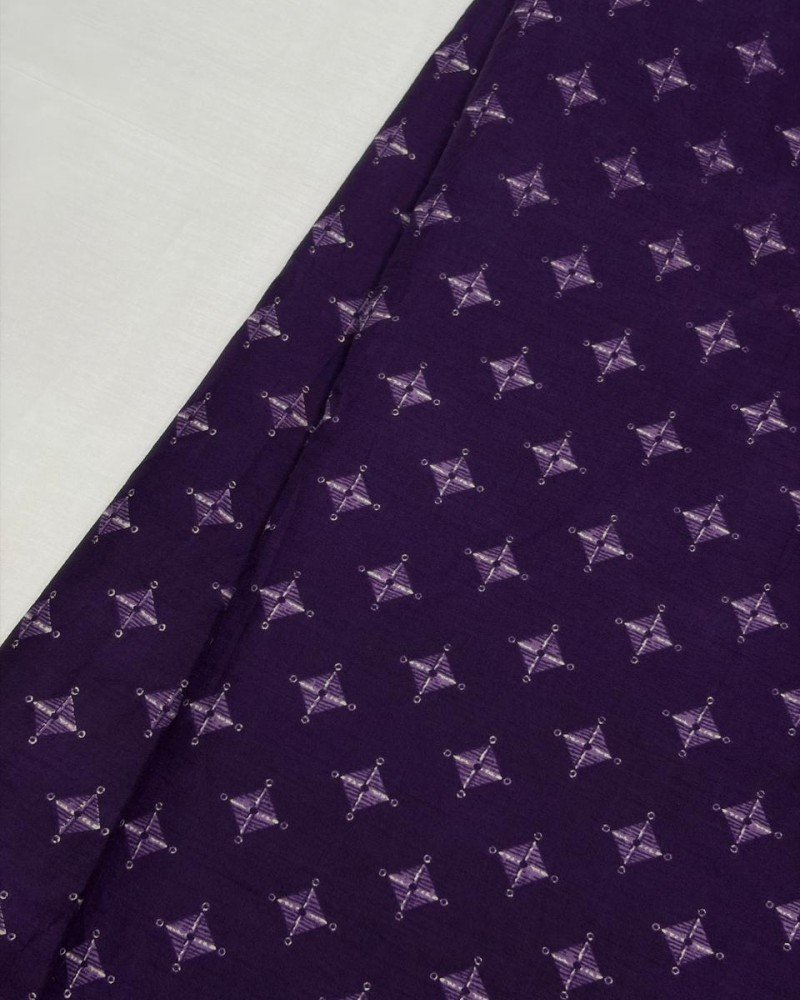PURPLE BANDHANI MOTIF A LINE KURTI
