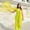 SOLID NEON GREEN FARSI SET 