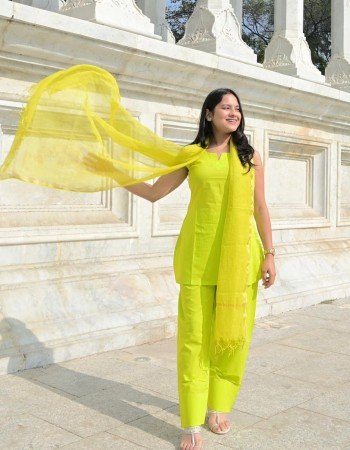 SOLID NEON GREEN FARSI SET 