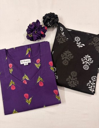 COMBO OF 2 LONG STRAIGHT KURTIS(M)