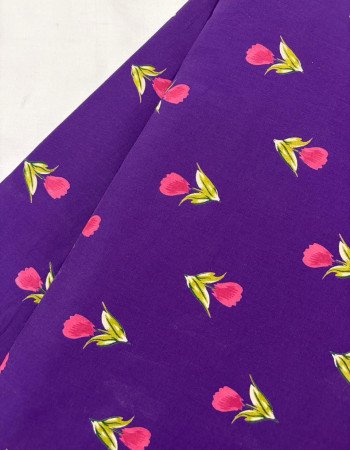 PURPLE PINK FLOWER BOOTA MOONCHILD DRESS