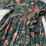 GREEN FLORALS KIDS GHER KURTI