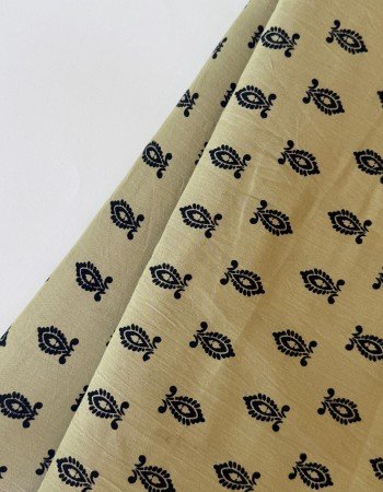 CREAM BLACK LITTLE MOTIF NIGHT SET