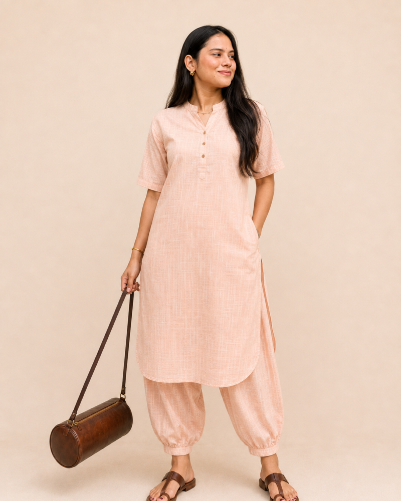 PEACH OFFICE WEAR SET