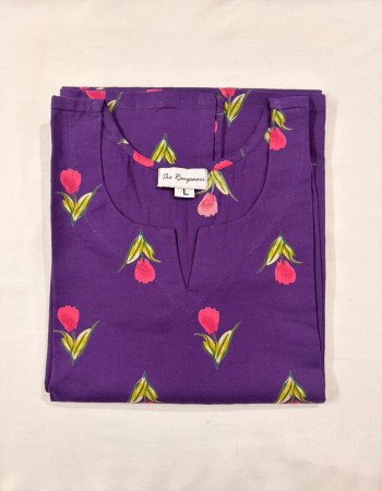 PURPLE LONG KURTI (L)