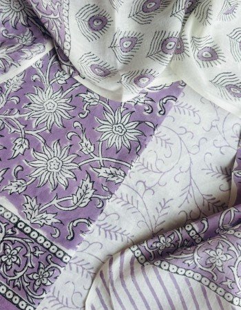 LAVENDER FLORAL COTTON SUIT SET