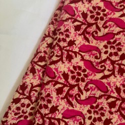 DARK PINK PAISLEY MOTIF LILY TOP