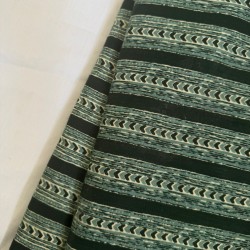 DARK GREEN STRIPES A LINE KURTI